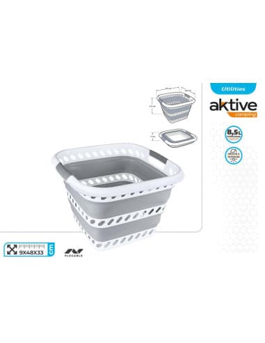Aktive-cesta ropa plegable 40L 49x48x33cm