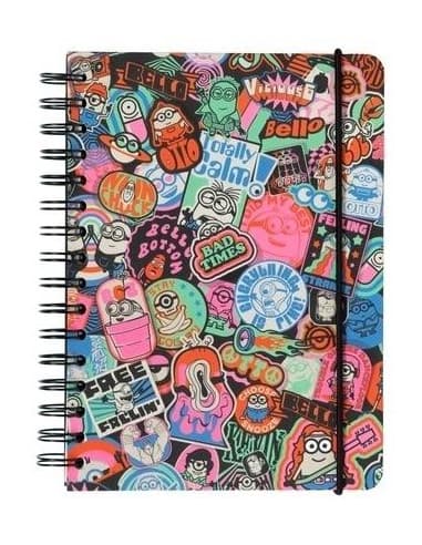 Cuaderno tapa forrada A5 minions