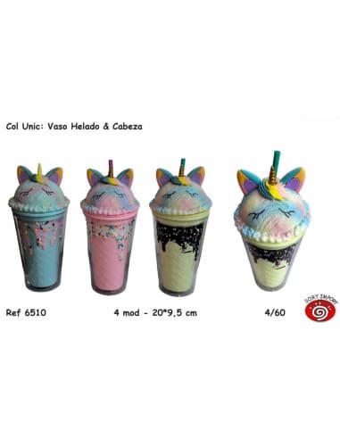 COL unic: vaso helado & cabeza