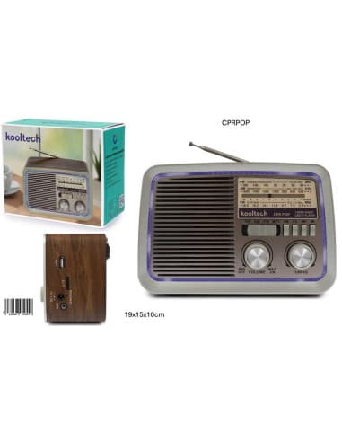 Radio am/fm/sw portatil pila/corriente/16