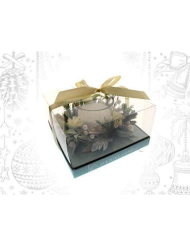 SET vela decoracion plata