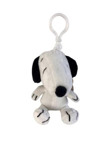 (MIS 0) snoopy portachiavi peluche 12CM c/bagclip.