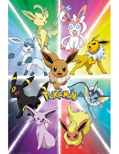 Poster pokemon eevee evolution