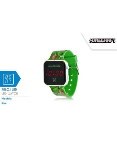 Reloj LED minecraft (6x8)