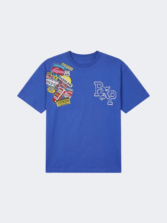 Camiseta de Manga Corta West Coast Azul