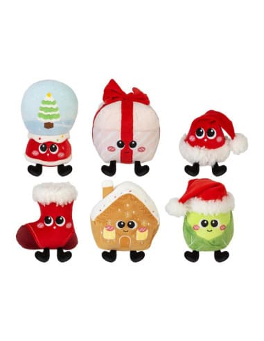 16CM christmas time plush 12PC 72master