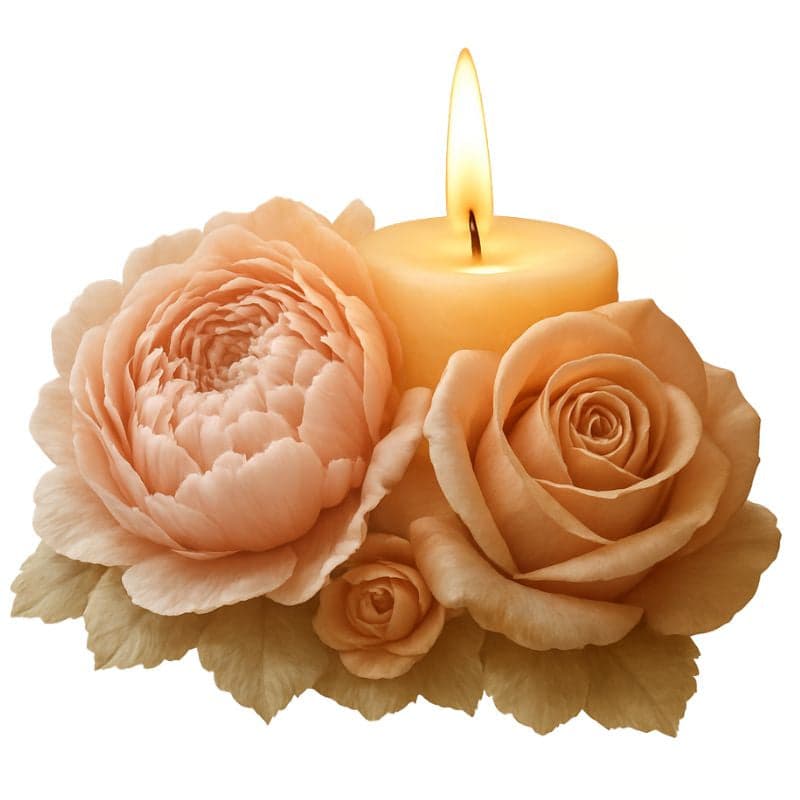 Molde de silicona para velas Flores variadas