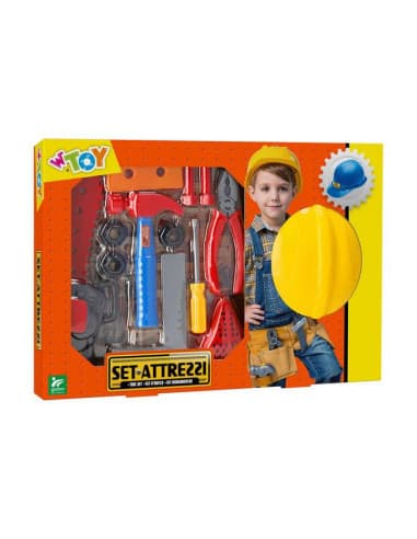 Work tool SET w/helmet 2 ASS