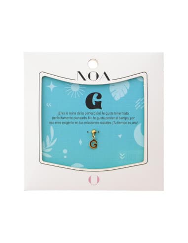 Charm DE acero dorado - letra G