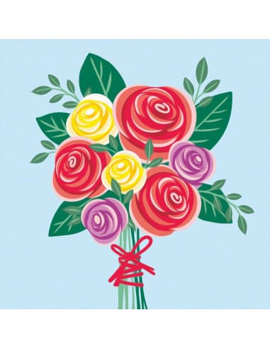 Puzzle rose bouquet