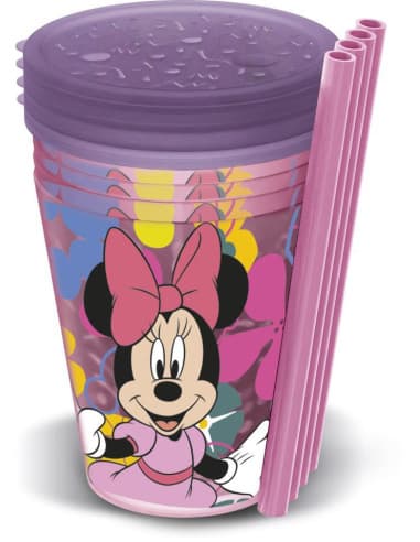 Stor SET 4 PCS vasos caña PP 285 ML JOY minnie