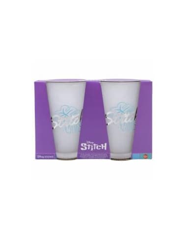Stor SET 2 vasos casual DE cristal 490 ML stitch Y