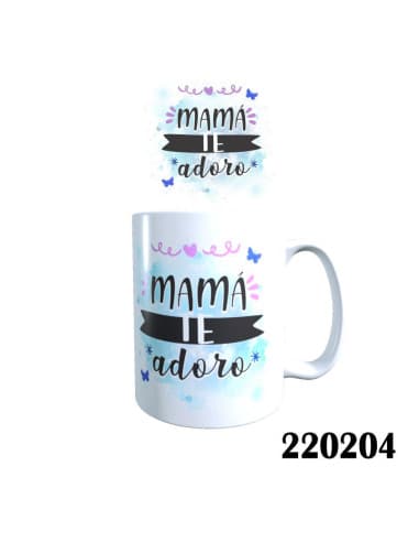 Taza frase mama TE adoro