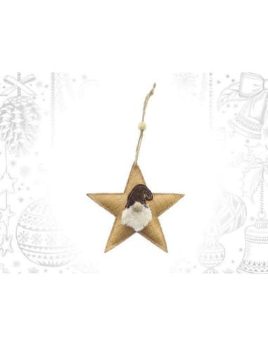 Colgante estrella natural santa