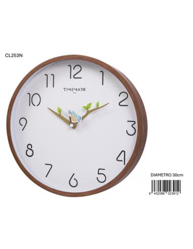 Reloj pared pajarito-eu-timemark/20