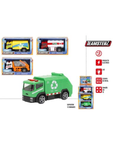 Teamsterz-camion urbano metal 12CM 4/S disp12