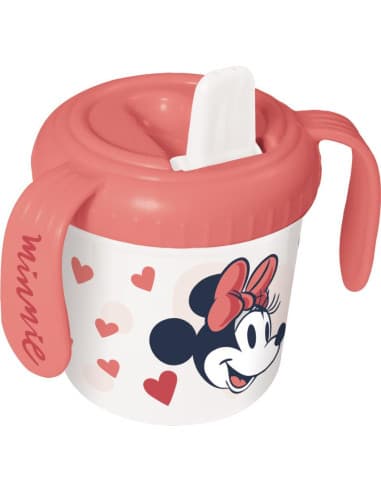 Stor taza entrenamiento 250 ML minnie mouse heart