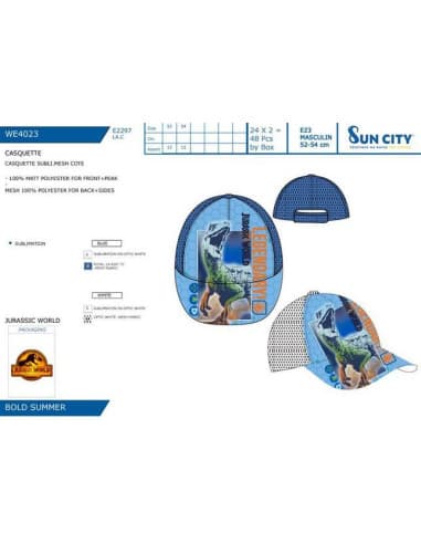 Gorra jurassic world