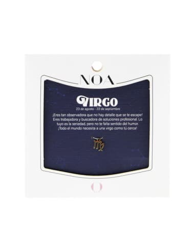 Charm DE acero dorado - virgo