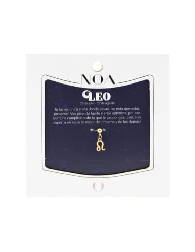 Charm DE acero dorado - LEO