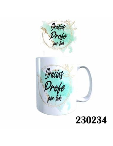 Taza gracias profe POR todo