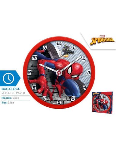 Reloj DE pared spiderman (6x1)