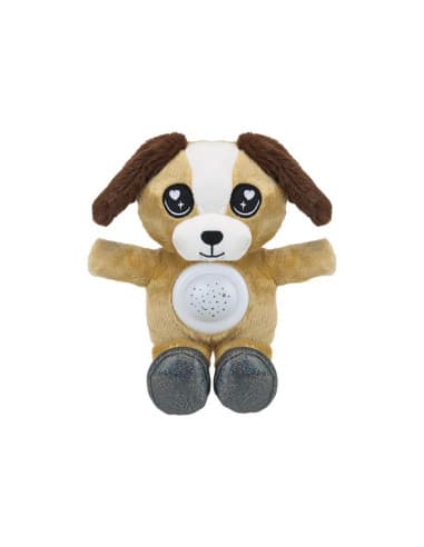 Peluche 9" sitting plush night-sky light projector