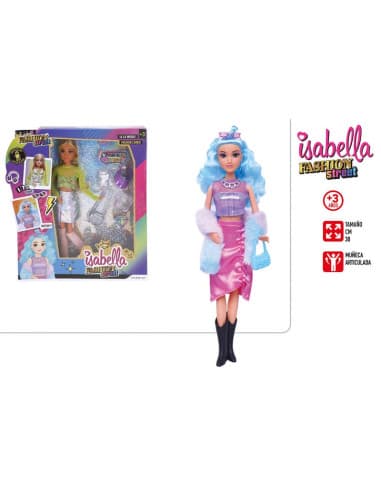 Isabella-muñeca 30CM c/acc vogue & stylish 2/S