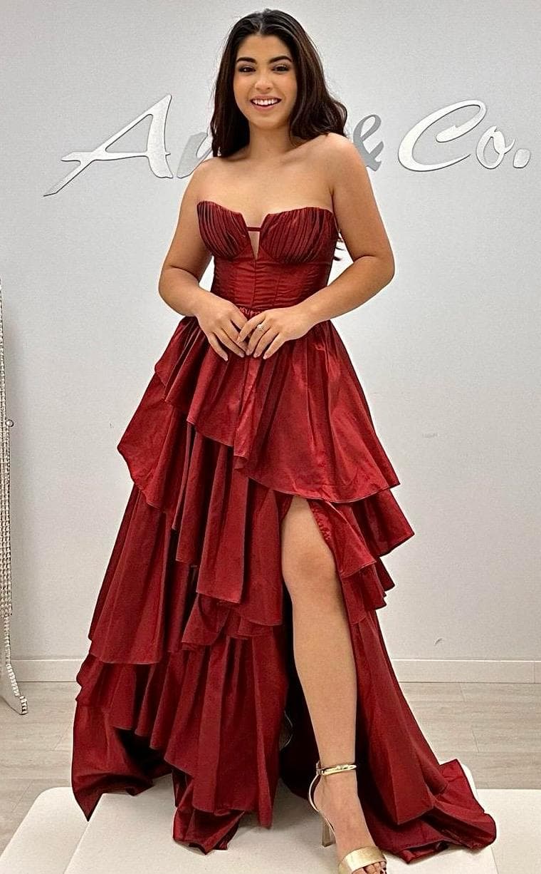 Vestido largo volantes