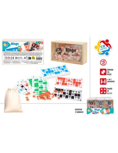 CB games-set bingo 90 numeros / 36 cartones disp12