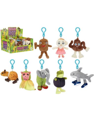12CM brainrot plush clip-on