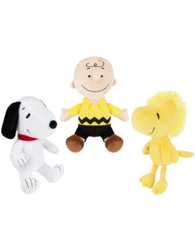 23CM peanuts plush 3 asstd