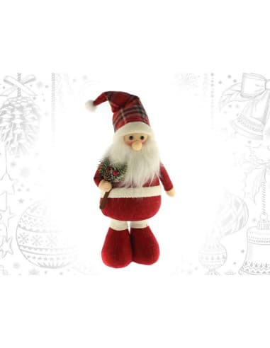 Figura papa noel vichy rojo