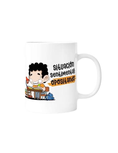 Taza - situación sentimental: opositando (chico)