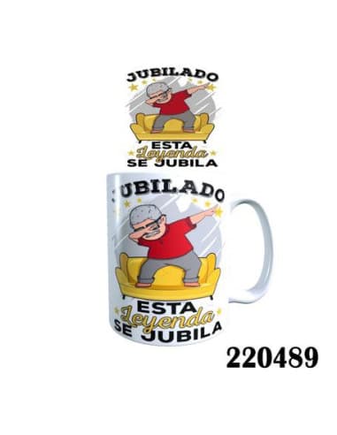 Taza frase SE jubila esta leyenda