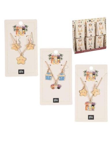 Juego collar Y pendientes reyes magos 2M (24 - 48)