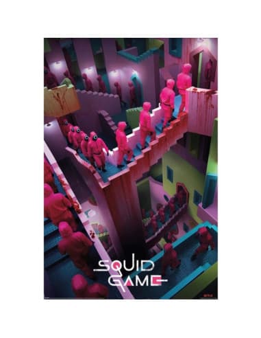 Poster EL juego DEL calamar crazy stairs