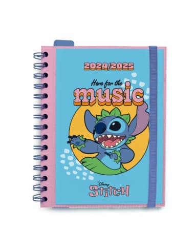 Agenda escolar 24/25 semana vista 11meses stitch