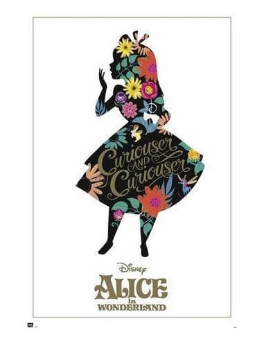 Poster disney alicia EN EL pais DE LAS maravillas