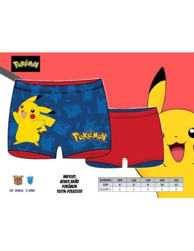 Boxer baño pokemon 1081 T4-12A