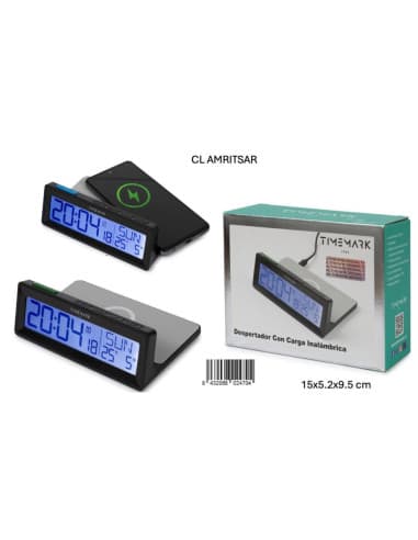 Despertador CON carga inalambrica timemark amritsa