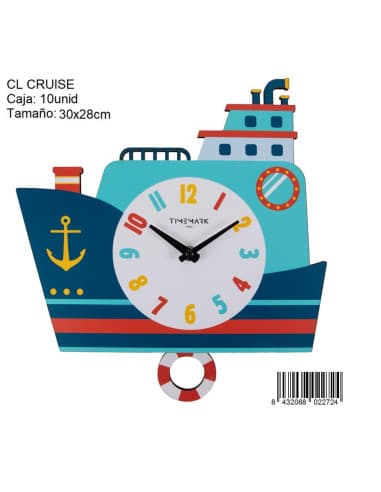 Reloj pared pendulo timemark clcruise/10