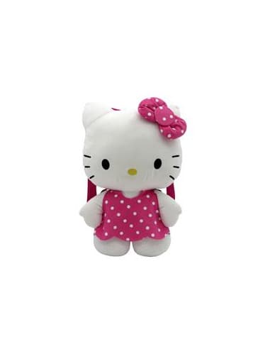 Sanrio hello kitty mochila peluche 3D rosa