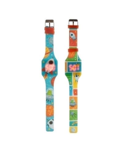Reloj DE silicona diseño espacial