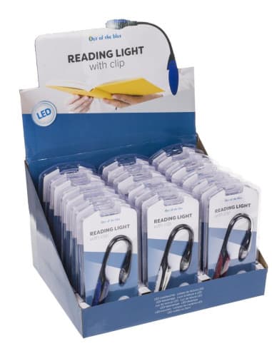 Lamparita para leer CON 2 luces LED (pilas incl.),