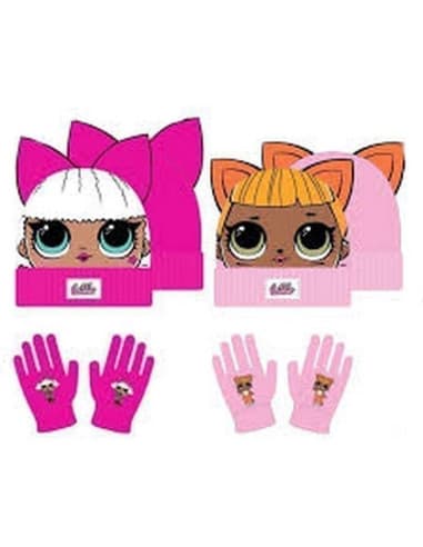 SET gorro-guantes niña LOL