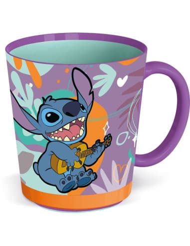 Stor taza antivuelco PP 410 ML stitch aloha