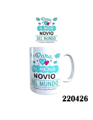 Taza frase para EL mejor novio DEL mundo