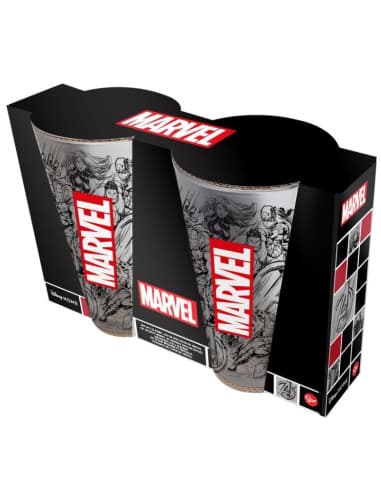 Stor SET 2 vasos casual DE cristal 490 ML marvel P