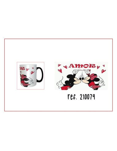 Taza mickey minnie amor